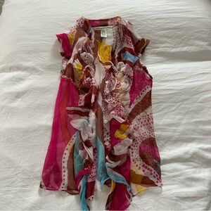 Diane Von Furstenberg Multicolor 100% Silk Blouse